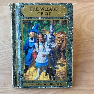 Vintage The Wizard of Oz Illustrated Book hardcover by L Frank Baum